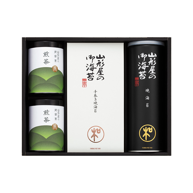 海苔・煎茶詰合せ MZ-500｜山形屋の贈りもの【山形屋海苔店公式
